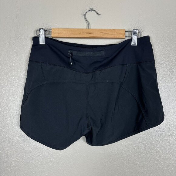 Lululemon Speed Up Short 4" Athletic Shorts Low Rise Black Women's Size 6 - Picture 5 of 5